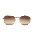 Óculos de Sol Vison Eyewear Gênova Dourado – Aviador Hexagonal: Um Clássico com Toque Moderno!