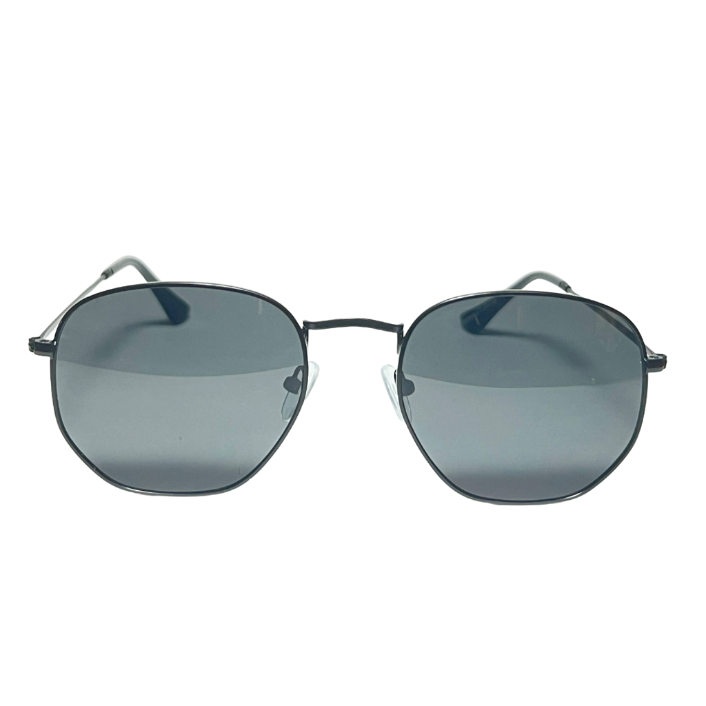 Óculos de Sol Vison Eyewear Gênova Preto – Aviador Hexagonal: Um Clássico com Toque Moderno!